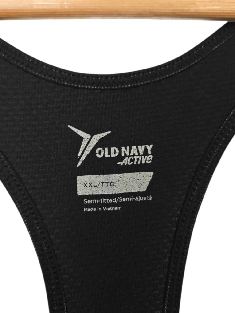 Old Navy Active Black Racerback Tank XXL Workout Athletic Top - Picture 3 of 4